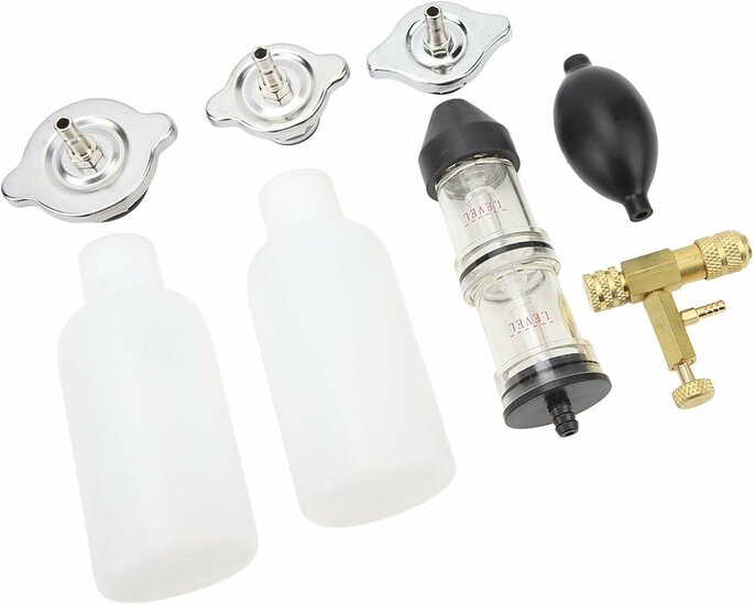 cilinderkop lekkage tester - koelwater lektester - co2&nbsp;tester - radiatortester - lek tester