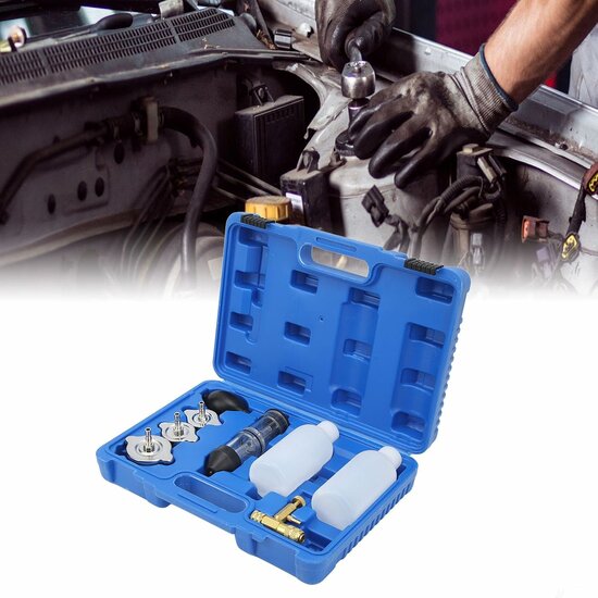 cilinderkop lekkage tester - koelwater lektester - co2&nbsp;tester - radiatortester - lek tester