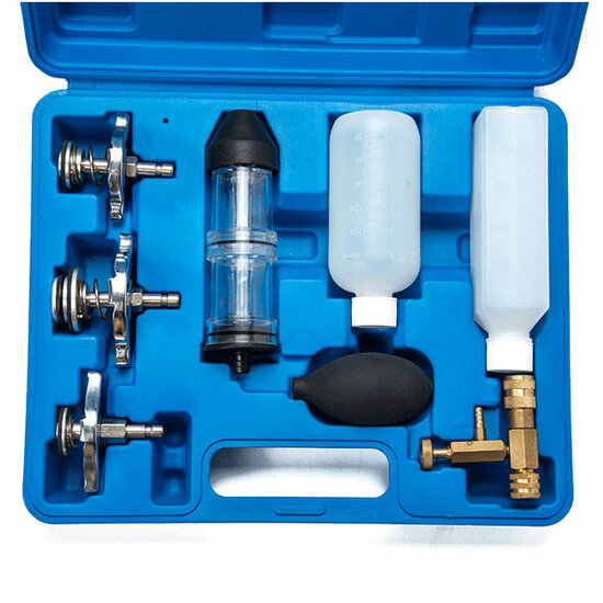 cilinderkop lekkage tester - koelwater lektester - co2&nbsp;tester - radiatortester - lek tester