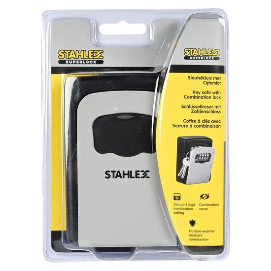 sleutelkluis metaal - 4 cijferige slot - combinatie slot voor het opbergen van sleutels - stahlex