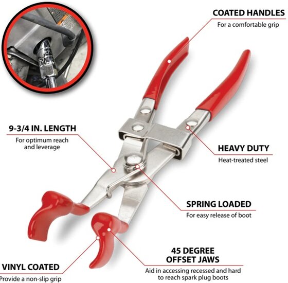 geisoleerde bougie kabel trekker - kabeltrekker bougie - bougietang - bougiekabel tang - kabeltang bougies