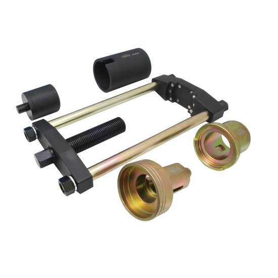 ford - volvo en mazda achteras (de)montage set - bus draagarm demontage - draagarmbussen demontage - satra