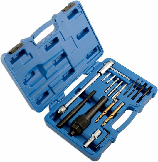 gloeibougie verwijder set voor gebroken of beschadigde gloeibougies -&nbsp;reparatieset gloeibougie verwijdering - uitboren g