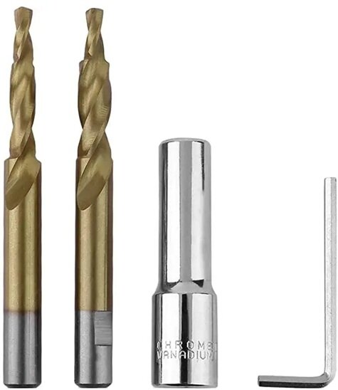 M8 en M10 gloeibougie verwijderingsset - reparatie set gloei bougies - uitboorset glowplug - uittrekset gloeibougies