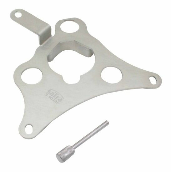 vergrendelingstool voor de hogedrukbrandstofpomp - nissan en renault 2.2 en 2.5l - blokkeergereedschap - timingset - satra