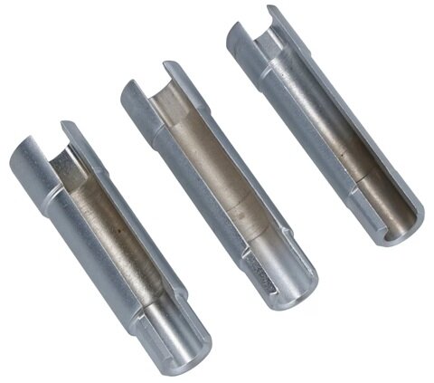 3 delige gloeibougie met zijsleuf verwijder set - bougie doppen set - glowplug socket - gloeibougiedoppen - gloeistift demontag