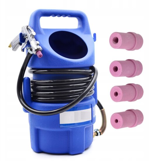 draagbare zandstraler 10 liter - lucht zandstraalapparaat - zandstraalpistool - satra