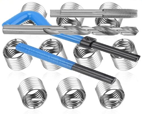 m14x1.25&nbsp;draadreparatie set - helicoil set - schroefdraad reparatieset - helicoils - schroefdraadherstel set