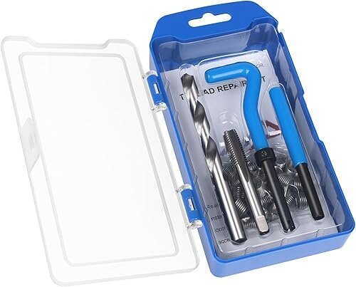 m12x1.25 draadreparatie set -&nbsp; helicoil set - tapset - schroefdraad reparatieset&nbsp;- schroefdraadtap