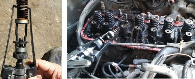 klepveertang - klepveer demontage voor ohv -&nbsp;ohc en chv motoren - klepveer tang - geko