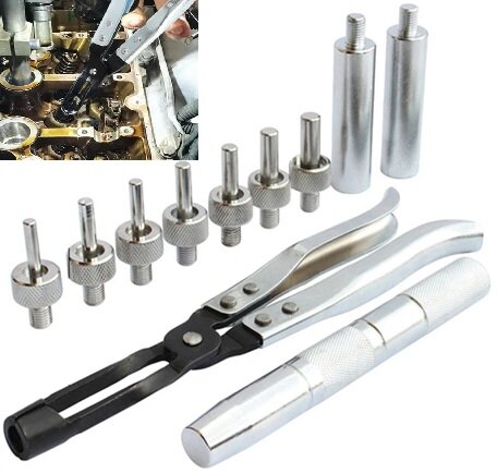 11 delig&nbsp; klepsteel afdichtrubber tang set - klepsteel afdichting set - klepstootrubber tang - kleppensealtang