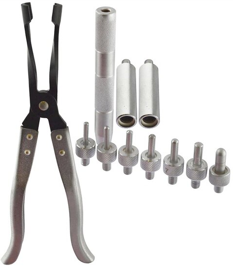 11 delig&nbsp; klepsteel afdichtrubber tang set - klepsteel afdichting set - klepstootrubber tang - kleppensealtang