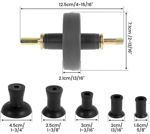 klepslijper met boorkop bevestiging - klep slijper - kleppenslijper - klepslijper - satra