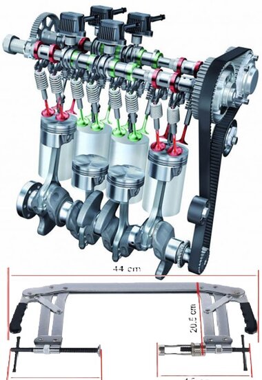 klepveertang - kleppentang - spanwijdte van 55 tot 175mm - kleppen tang - asta