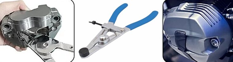 motorfiets remzuiger demontage tang - rem zuiger tang - zuigerveertang - remzuigertang motorfiets