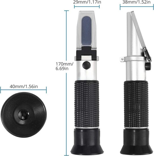 refractometer - accuzuur meter - antivries meter - zuurgraatmeter - suikergehalte meter&nbsp;- vloeistofmeetinstrument