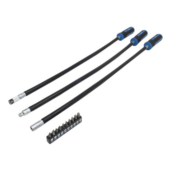 flexibele schroevendraaier set - 13 delige bit schroevendraaierset - schroevendraaiers - satra