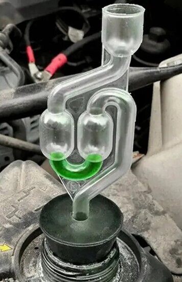 cilinderkop lekkage tester - koppakking lektester - co2&nbsp;tester - testkit opsporing lekkages