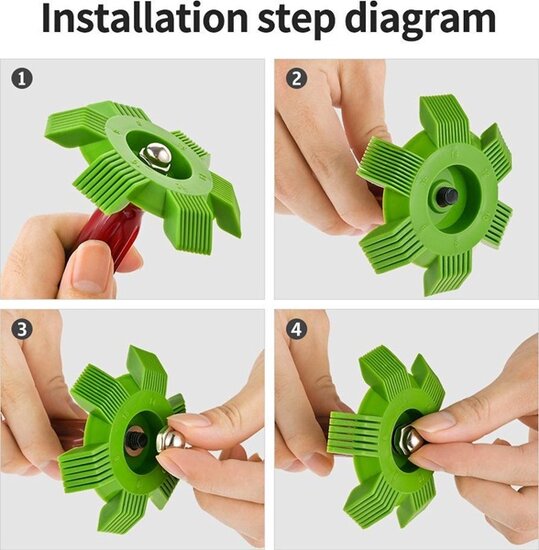 radiator reparatie kit - lamellenkam - airco lamellen recht buigen - radiatorkam - kam - lamellenkam