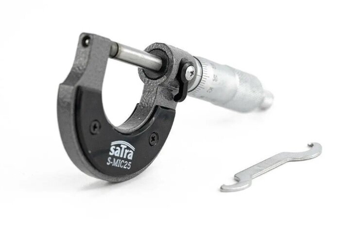 micrometer - schroefmaat 0 tot 25 mm - buitenschroefmaat schuifmaat - satra