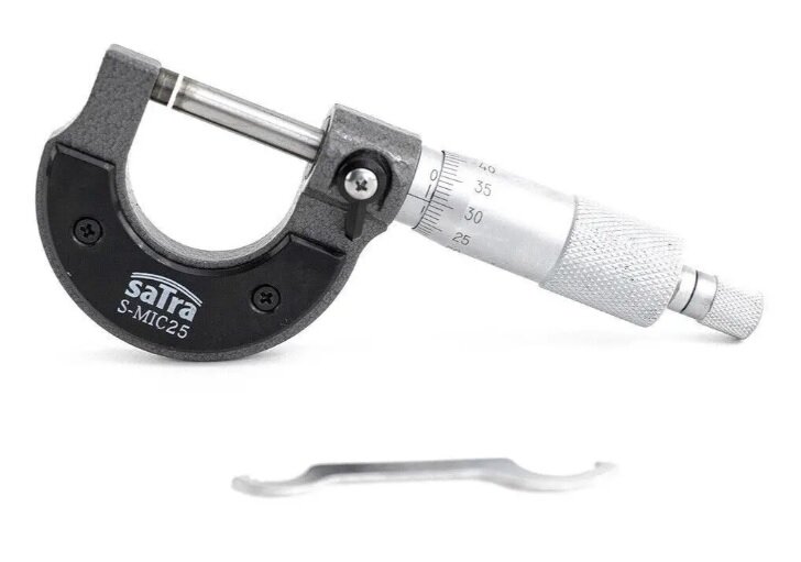 micrometer - schroefmaat 0 tot 25 mm - buitenschroefmaat schuifmaat - satra