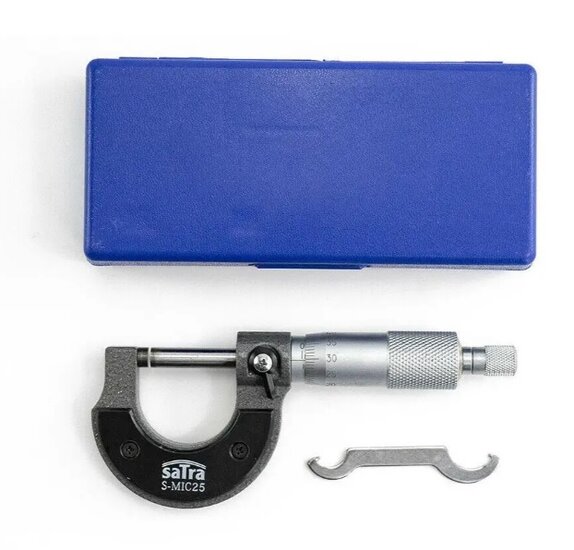 micrometer - schroefmaat 0 tot 25 mm - buitenschroefmaat schuifmaat - satra
