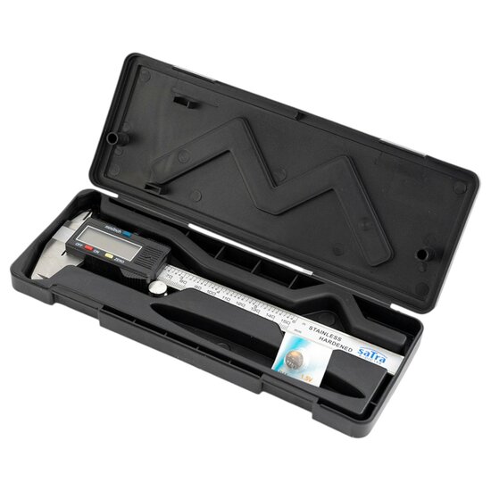 digitale schuifmaat 150 mm - schuifmeter - schuifpasser - meter - satra
