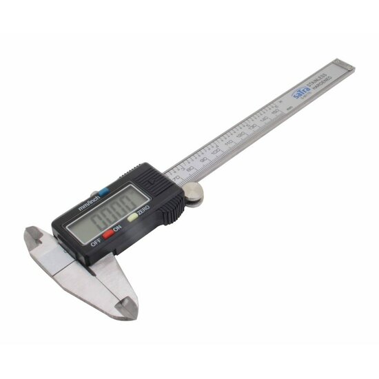 digitale schuifmaat 150 mm - schuifmeter - schuifpasser - meter - satra