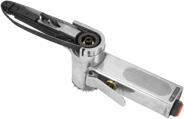 33 cm lang en 1 cm breede luchtschuur machine - pneumatische bandschuurmachine - schuurmachine op lucht - band schuur machine