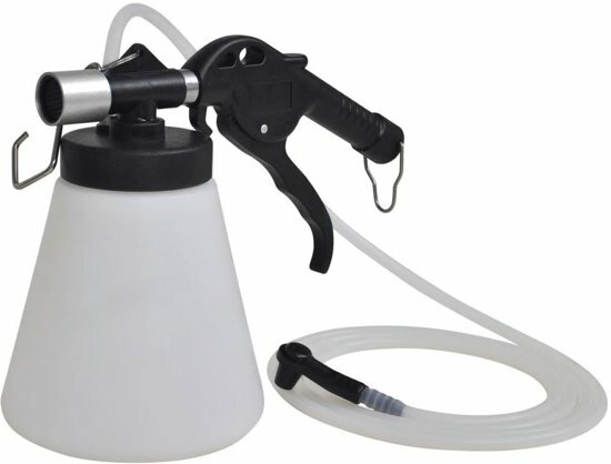 remontluchter handbediend - 1 liter met opvangfles - rem ontluchting set - rem vacu&uuml;m set