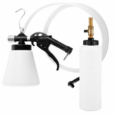 remontluchter handbediend - 1 liter met opvangfles - rem ontluchting set - rem vacu&uuml;m set