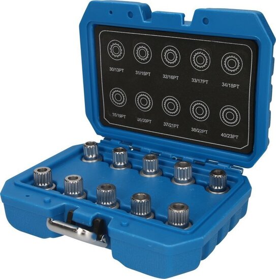 10 dlg bmw montage en demontageset voor wielbouten -&nbsp;&nbsp;wielmoeren dop - wielboutmoer set met gat -&nbsp;Wielmoer