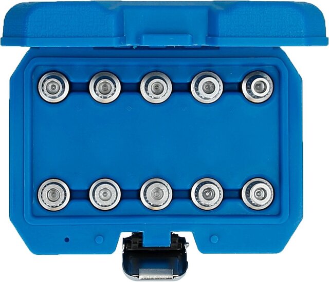 10 dlg bmw montage en demontageset voor wielbouten -&nbsp;&nbsp;wielmoeren dop - wielboutmoer set met gat -&nbsp;Wielmoer