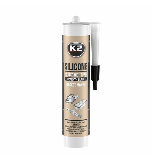 k2 zwarte hittebestendige siliconen kit 300ml - hoge temperatuur afdichtingspakking - vloeibare pakking