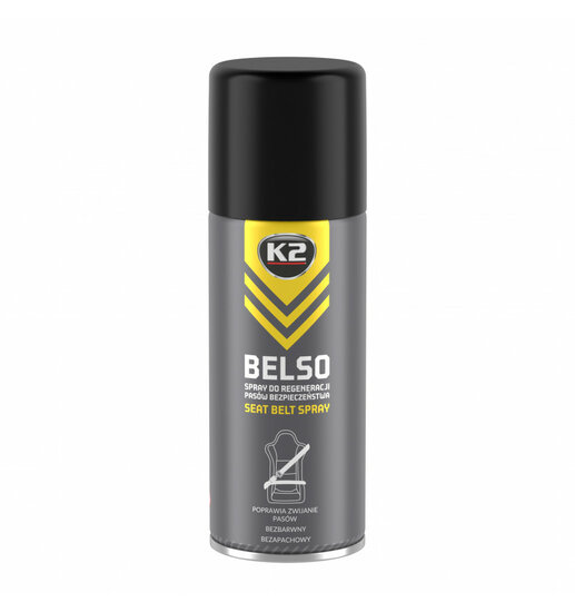 k2 belso gordelspray 400ml - gordelriemspray - gordel spray - onderhoudsmiddel - regeneratiespray