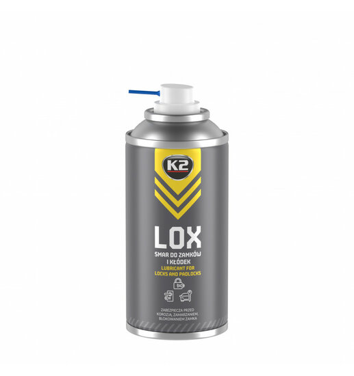 k2 lox slot spray 150ml - hangslot vet - slotspray - slotsmeermiddel - slotolie