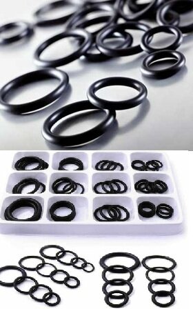 50 delig o-ringenset - o-ringen - 12 verschillende maten - afsluitringen - rubberringen