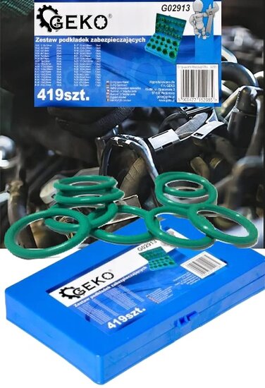 419 delig airco o-ringen assortiment - o ringen groen - afdichtingsringen - afsluitringen - temperatuurbestendige ringen&nbsp;