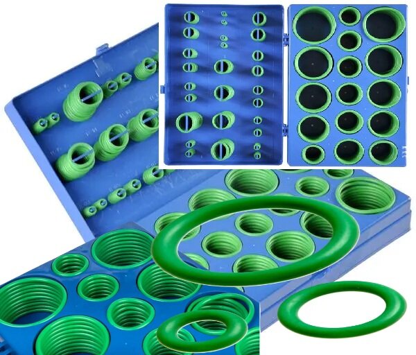419 delig airco o-ringen assortiment - o ringen groen - afdichtingsringen - afsluitringen - temperatuurbestendige ringen&nbsp;