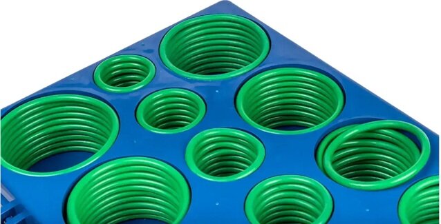 419 delig airco o-ringen assortiment - o ringen groen - afdichtingsringen - afsluitringen - temperatuurbestendige ringen&nbsp;