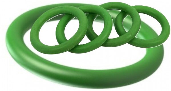 420 delig hitte bestendige o-ringen assortiment - groene o ringen - afdichtingsringen - temperatuur bestendige ringen - rubber 