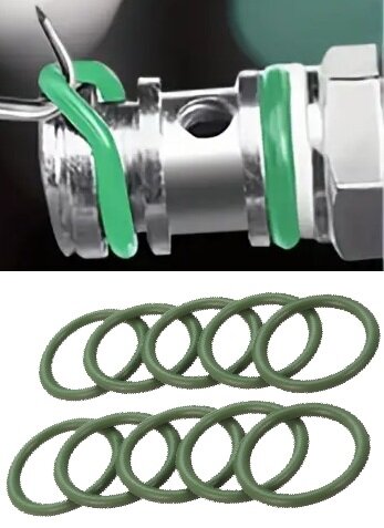 420 delig hitte bestendige o-ringen assortiment - groene o ringen - afdichtingsringen - temperatuur bestendige ringen - rubber 