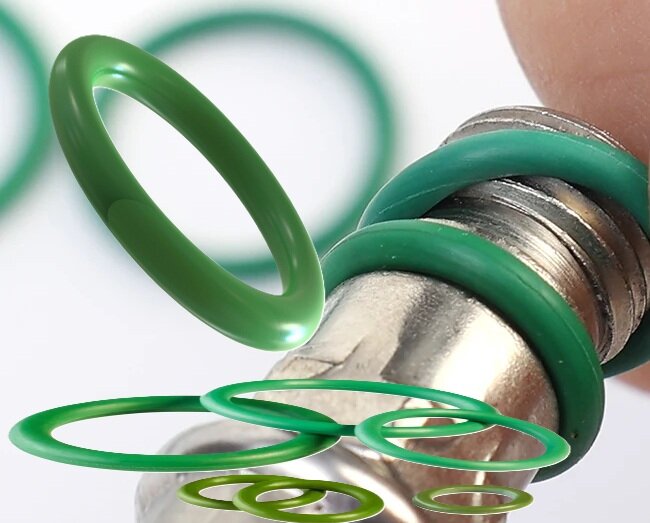 420 delig hitte bestendige o-ringen assortiment - groene o ringen - afdichtingsringen - temperatuur bestendige ringen - rubber 