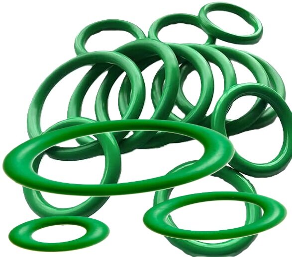 420 delig temperatuur bestendige&nbsp;o-ringen assortiment - groene&nbsp;afdichtingsringen - hitte bestendige o ringen - af