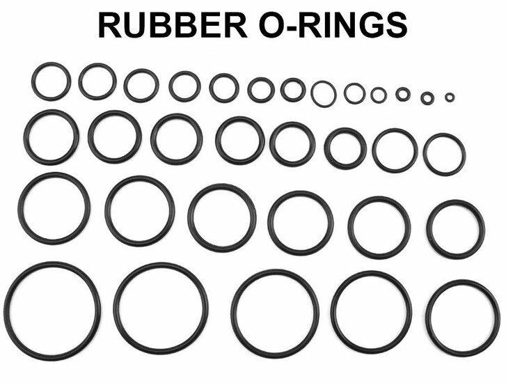 419 delig o-ringenset - o ringen - 32 maten - rubber ring - afdichtingsringen - afsluitringen - o ring