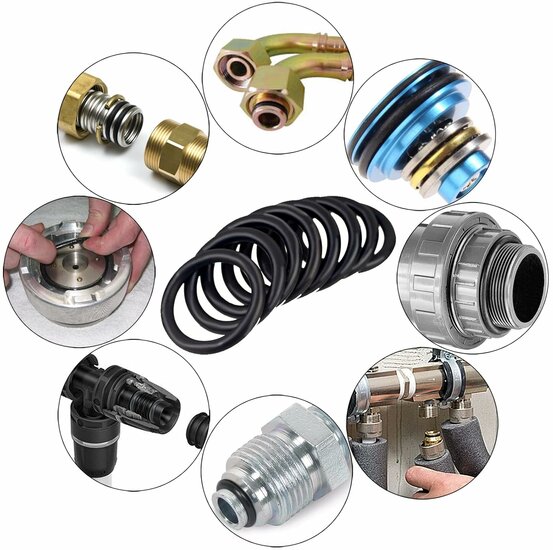 419 delig o-ringenset - o ringen - 32 maten - rubber ring - afdichtingsringen - afsluitringen - o ring