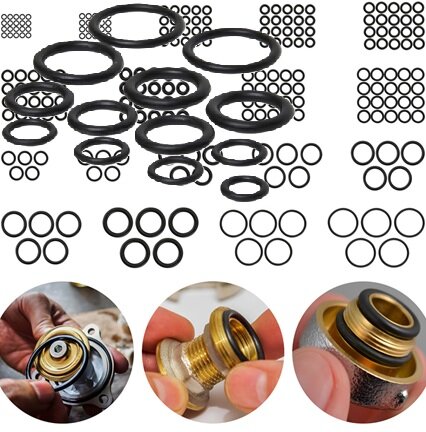 225 delig o-ringen set - o ring - rubber ringen - afdichtingsringen - afsluitringen - universele sluitringen