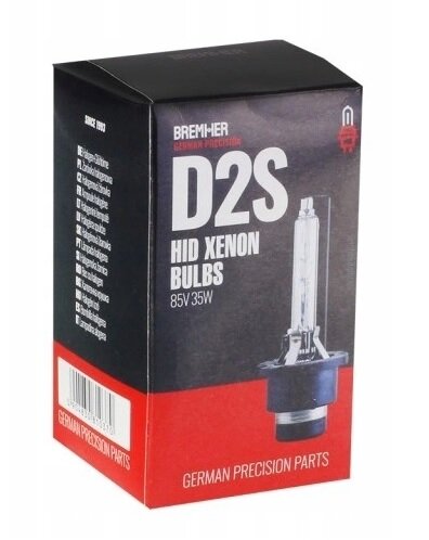 d2s hid xenon lamp 85v 35w - warm wit 4300k - e-keurmerk - autolamp - bremher