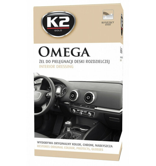 k2 omega interieurreiniger 500ml - interieurverzorging - herstelt originele kleur en beschermt - interior detailer