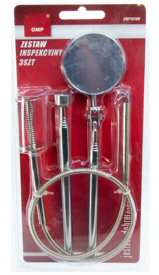pick-up tool set - 3 in 1 inspectie set - inspectiespiegel - grijper - gmp